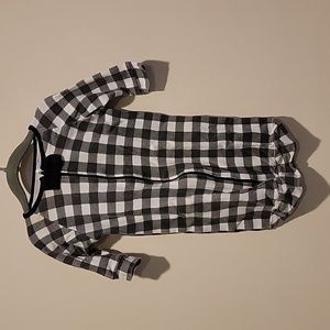 The Peanut Gallery Layette Sleep Sack 0-3 months black and white zipper